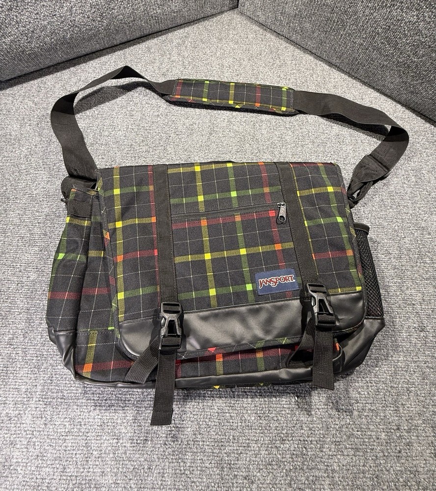 Jansport Plaid Messenger Bag