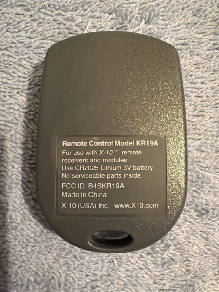 X-10 SlimFire 2 Unit Remote KR19A Smart Home Automation Security