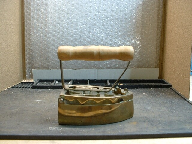 Solid Brass Charcoal Iron
