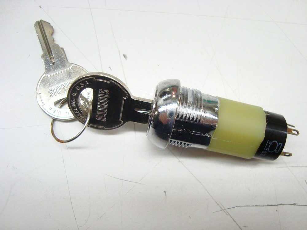 2-PCS ILLINOIS LOCK CO. KEY LOCK SWITCH LD 3176