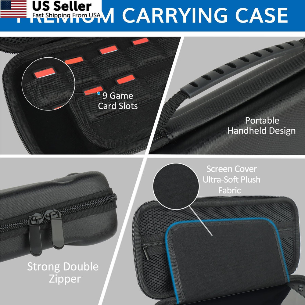 Switch 2 Accessories Bundle for Nintendo 2, 2 Kit-Orange Blue