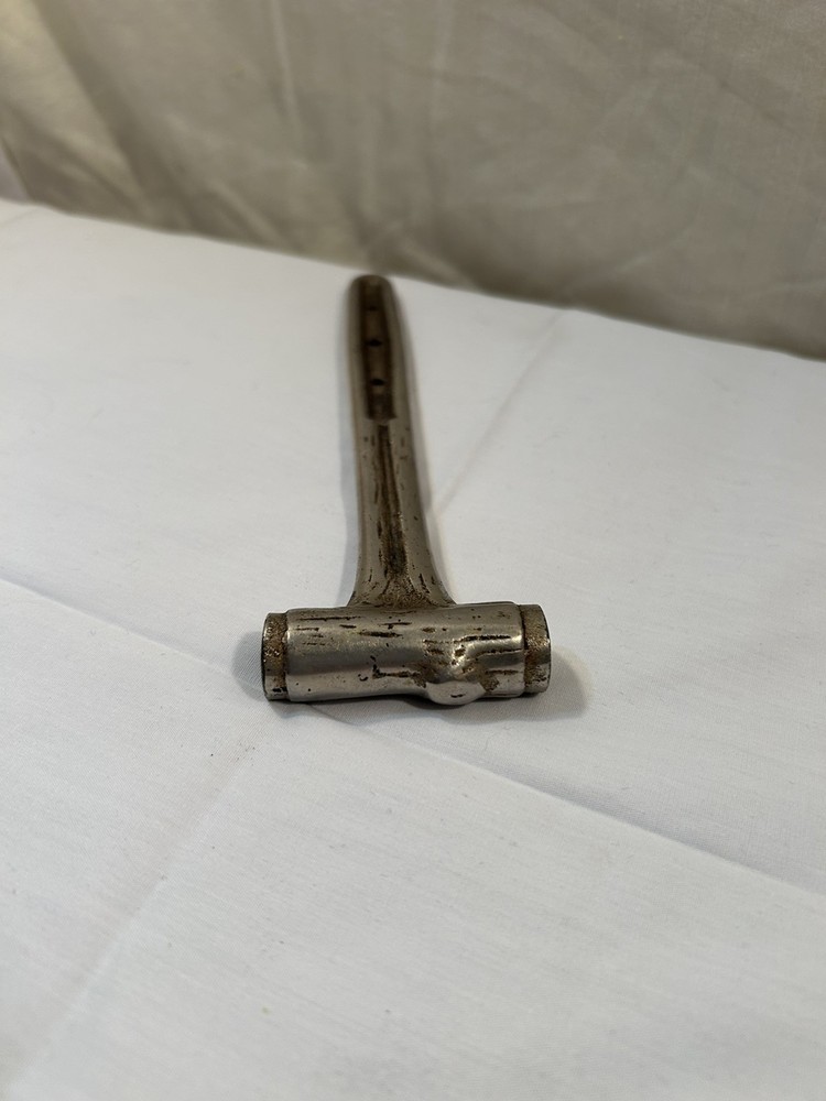 Antique Cast Log Tree Bark Pattern Small Hammer 7.5”