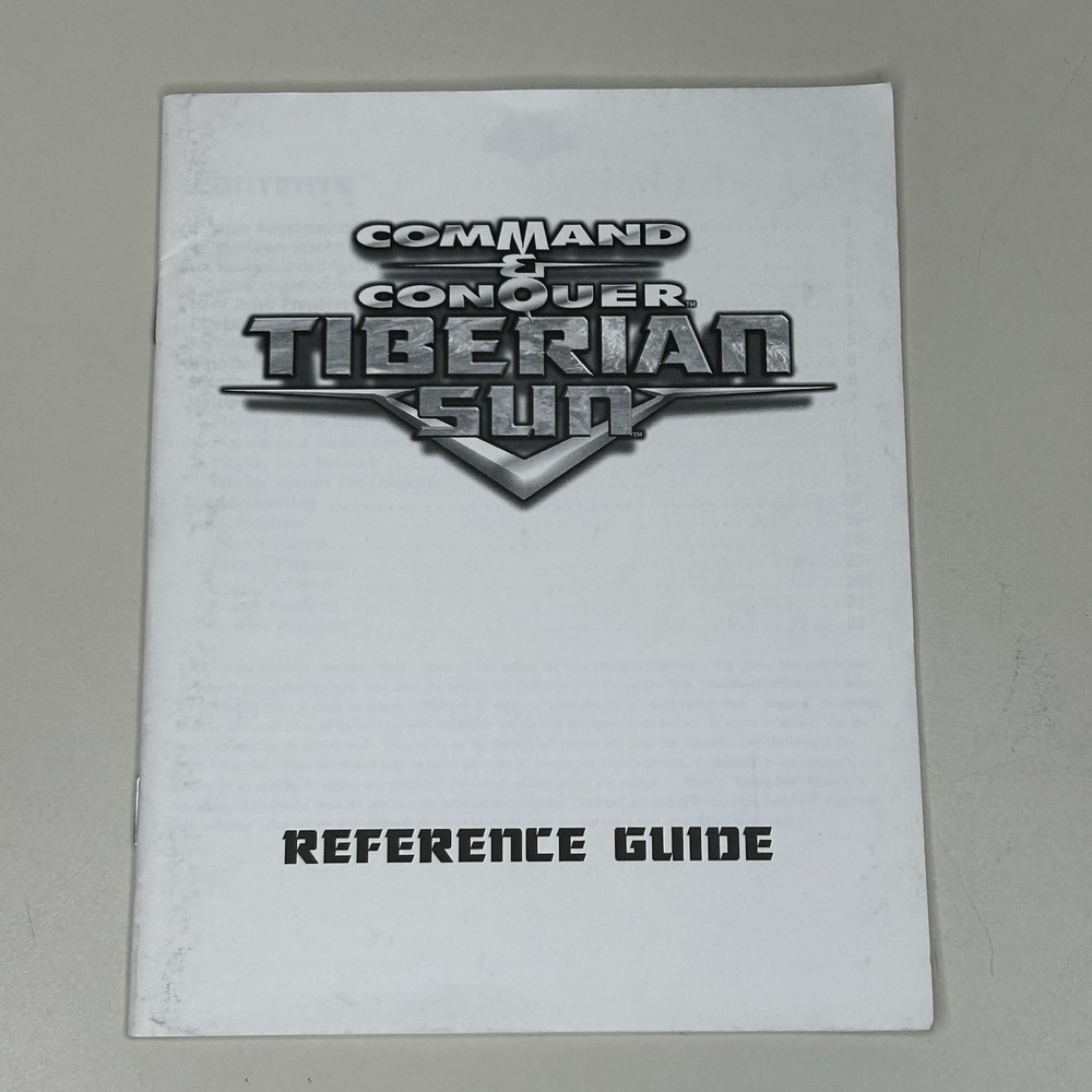 Command & Conquer: Tiberian Sun Video Game Reference Guide BOOKLET ONLY