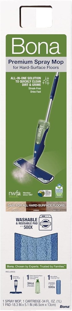 Premium Motion Multi-Surface Floor Spray Mop - Includes Multi-Surface Floor