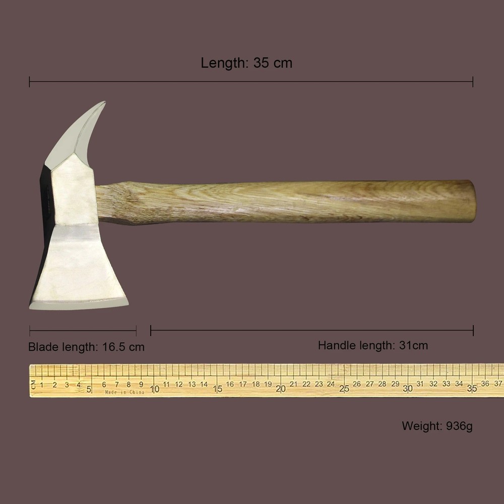 Small Fire Tomahawk Firefighter Hatchet Firemans Emergency Rescue Copper Axe