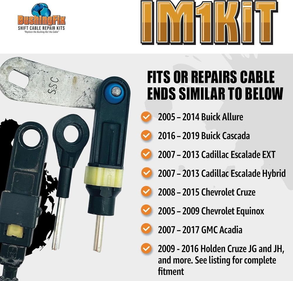 Patented BushingFix Shift Cable Bushing Replacement Kit - Quality You Can Trust