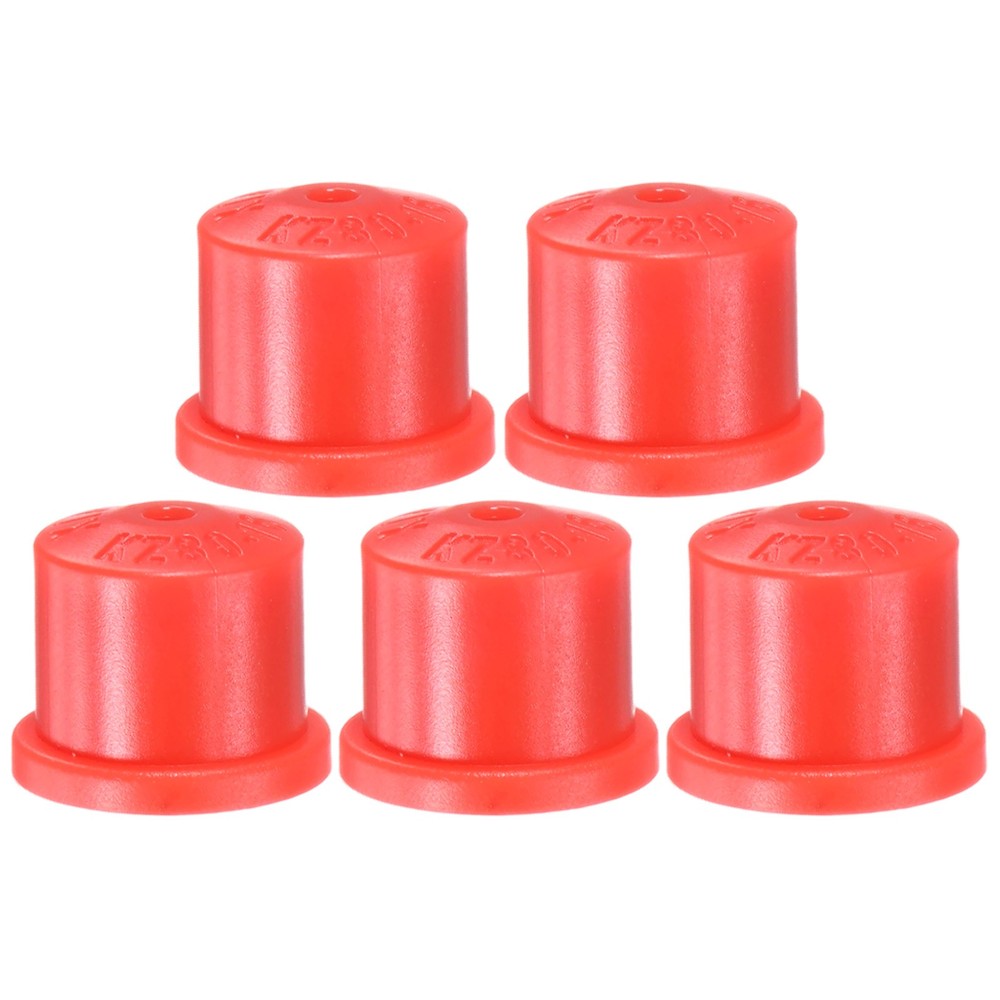 5-Pack Plastic Hollow Cone Sprayer Nozzle Tips [Red, 2.08mm Pore]