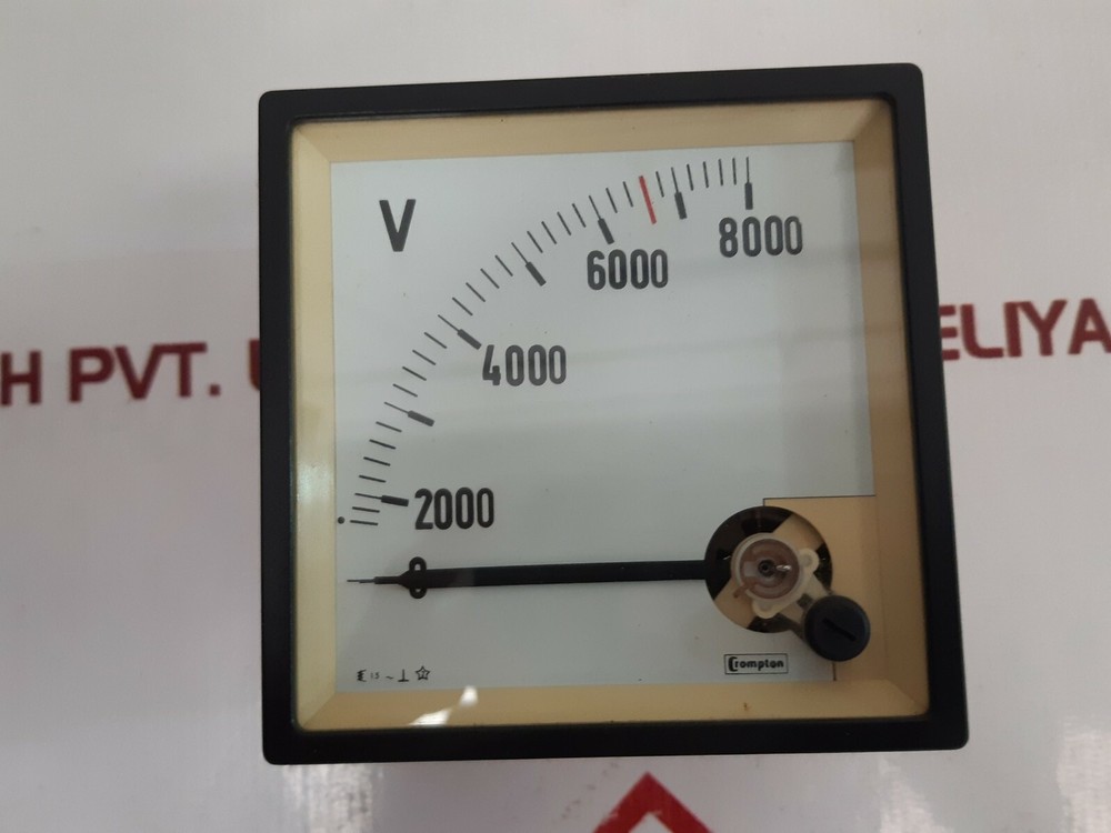 Crompton 244-024g voltmeter 0-8000 v