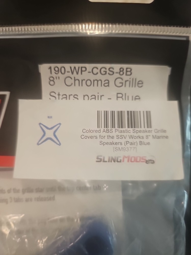 SSV Works - WP-CGS-B - Speaker Grill, Blue