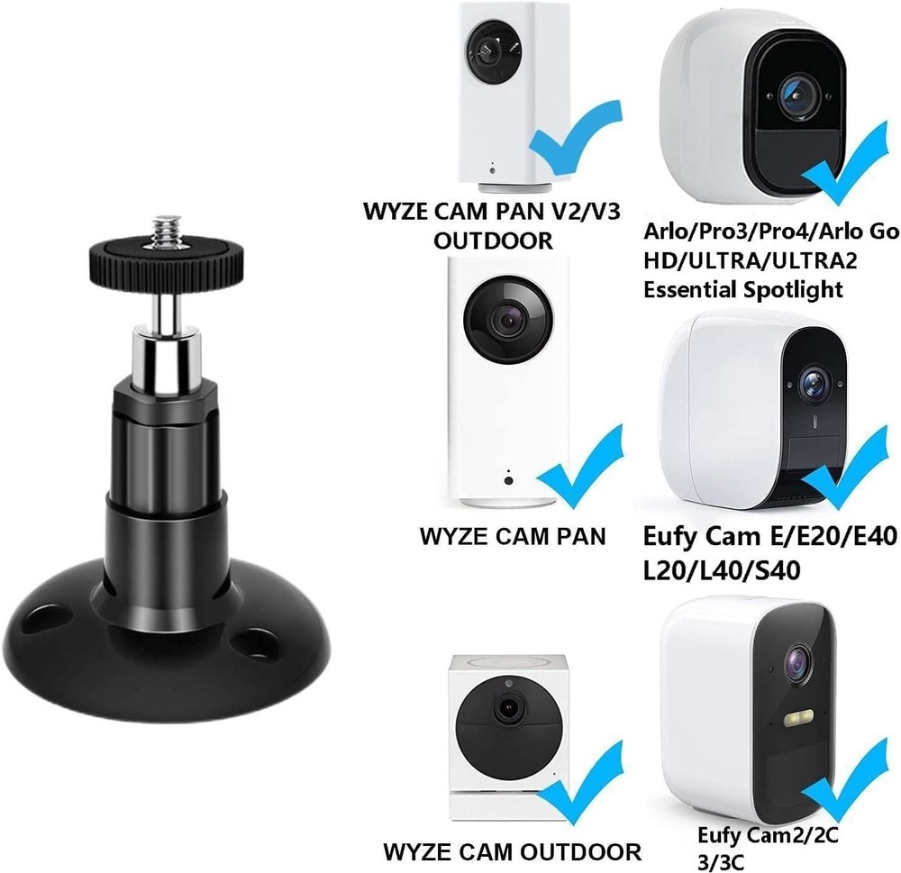 2 Pack Adjustable Security Wall Mount for Ring Camera&Stick Up Cam Battery,In...