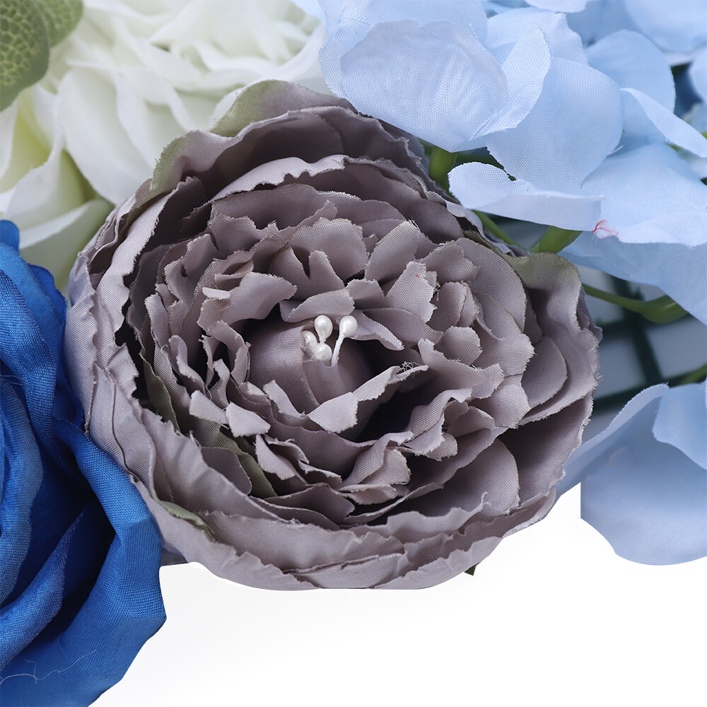 6Pcs Artificial Flower Wall Panel Floral Panel Background Wedding Birthday Decor