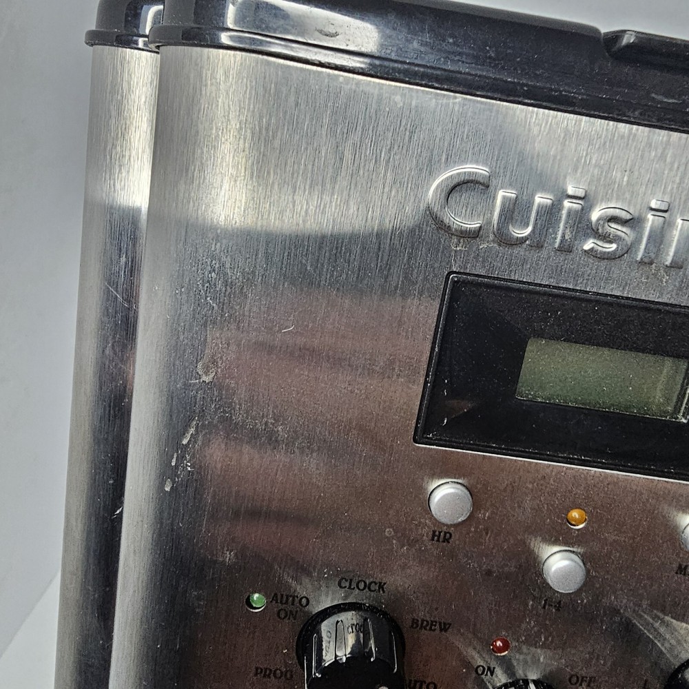Cuisinart CBC-00 12-Cup Programmable Coffeemaker Silver/Black WORKS Breakfast