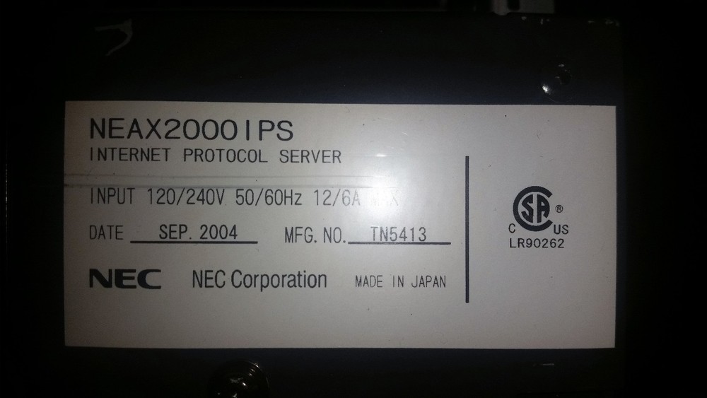 NEC NEAX2000IPS System Backplane Board BZ-B50 TN79621