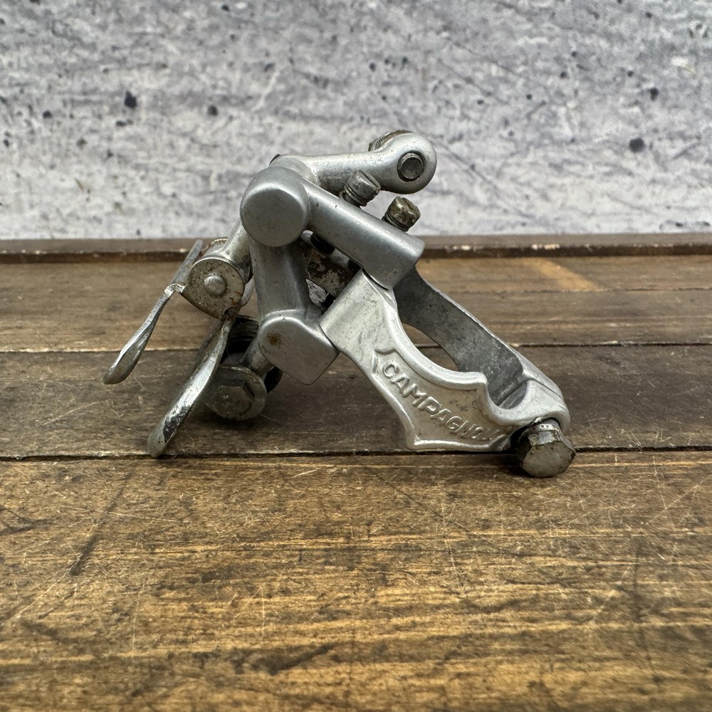Vintage Campagnolo Record Front Derailleur Clamp On 28.6 Bottom Pull Double Road