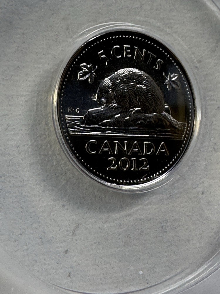 2012 Canada 5 Cents Graded MS 68 by ANACS
