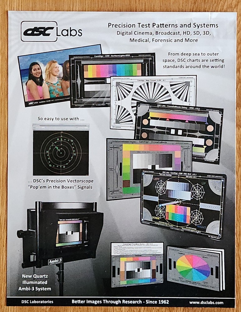 New Low $$ 💥 DSC Labs 🍰 CamAlign FrontBox Series Calibration Chart Package 🍰