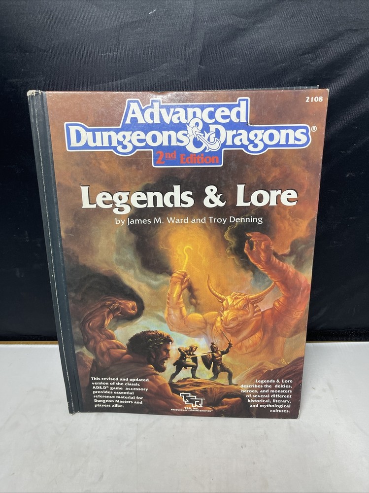 Legends & Lore - Advanced Dungeons & Dragons AD&D 2nd Edition TSR 2108 1990