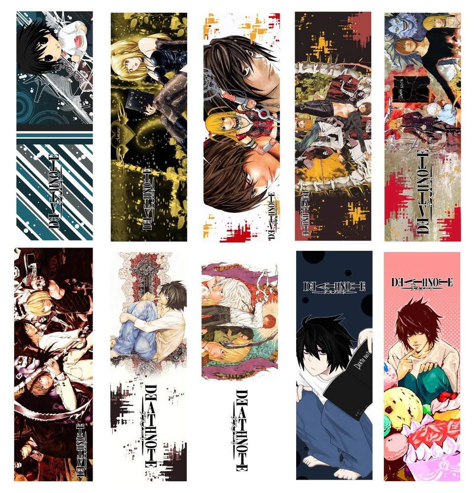 Death Note Anime Bookmarks Gift Collection - 10 PCS