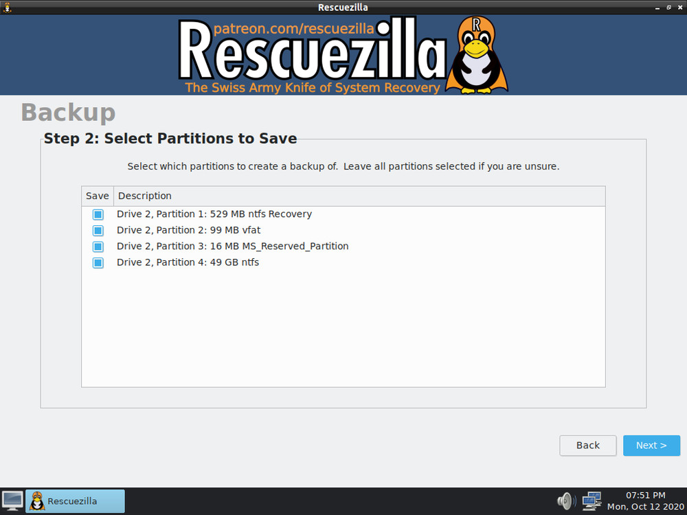 Rescuezilla Bootable LIVE USB - Disk Imaging - Backup/Restore - NEW - USB