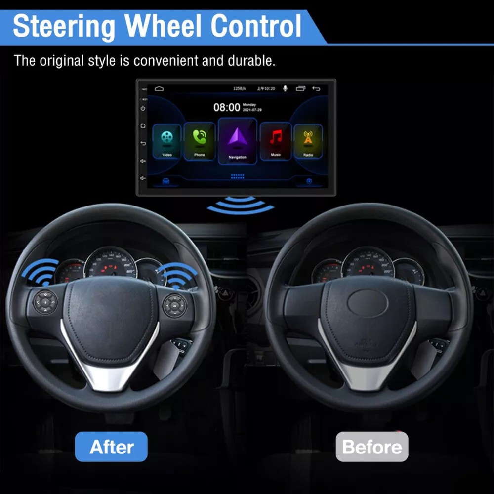 New Universal Wireless Car Remote Control Button Smart Steering Wheel Controller