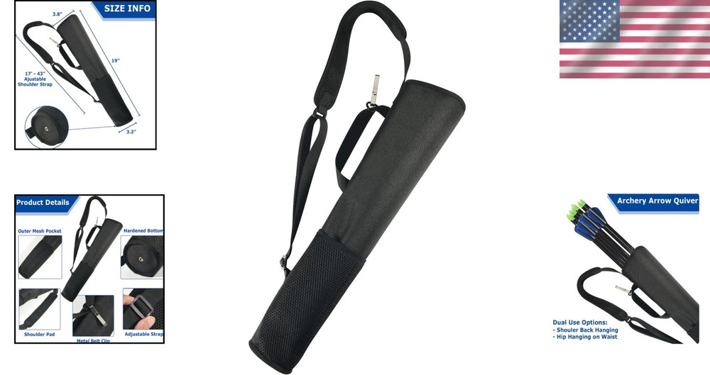 Adjustable Archery Arrow Quiver Holder