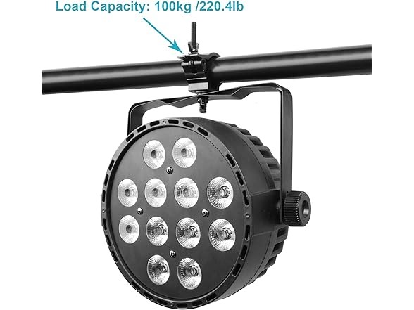 10 Pack DJ Lighting Mount Clamp Black