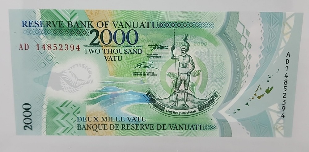Vanuatu, 2000 Vatu, 2014, POLYMER, Birds