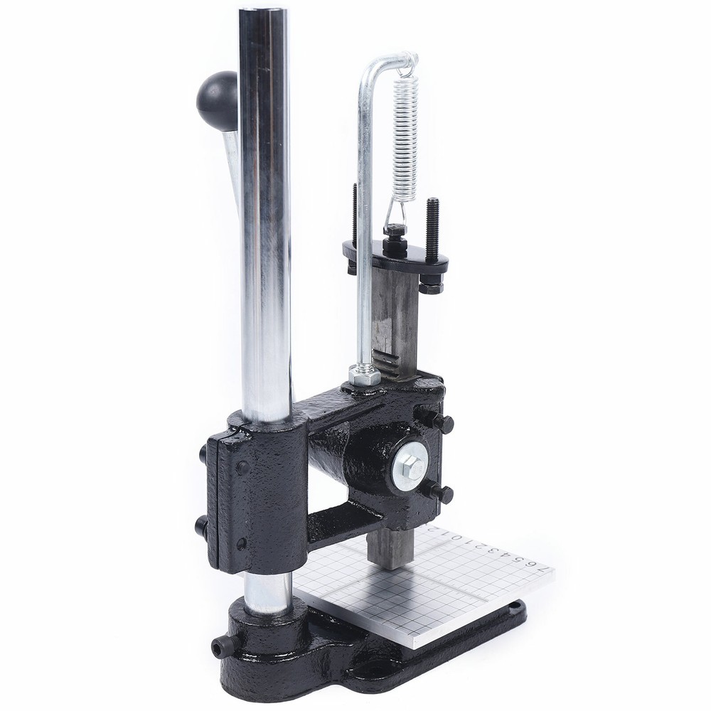 Manual Stamping Machine Puncher Tabletop Plate Punching Machine Adjustable
