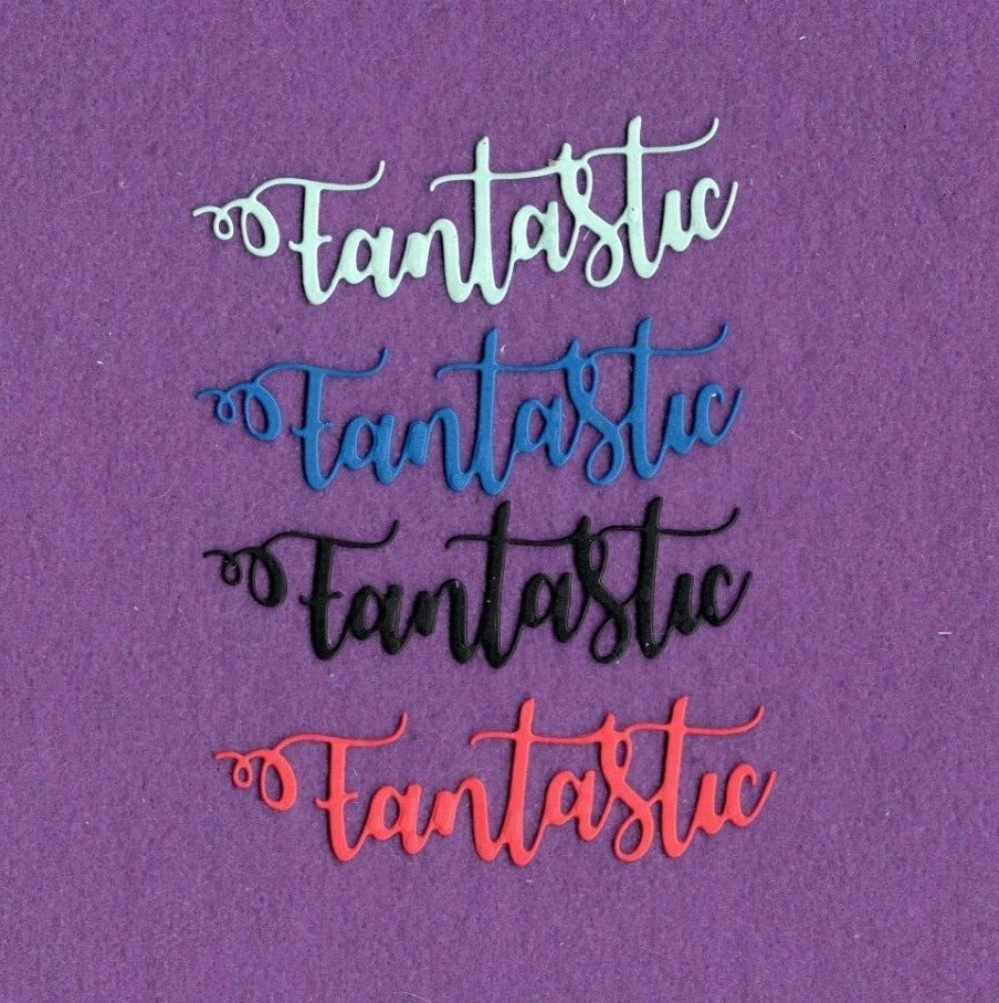 FANTASTIC # 2 die cuts scrapbook cards