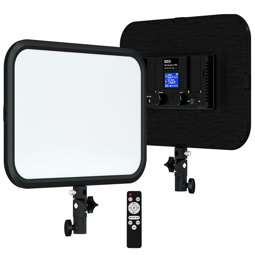 LED Video Light Panel, 45W LED Video Light Studio Photography Lighting, Super...