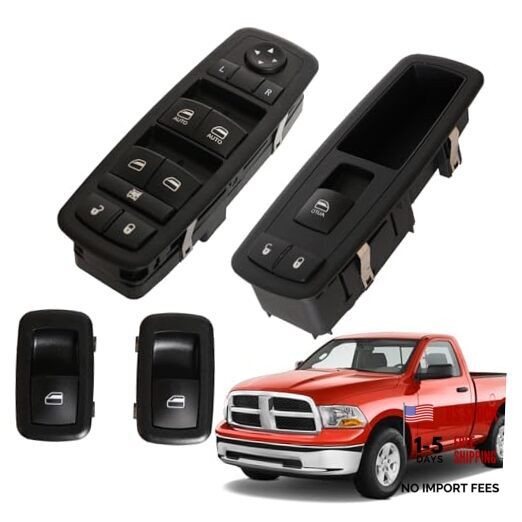 Complete Set of Window Switch, Master & Passenger & Rear Left Right Power