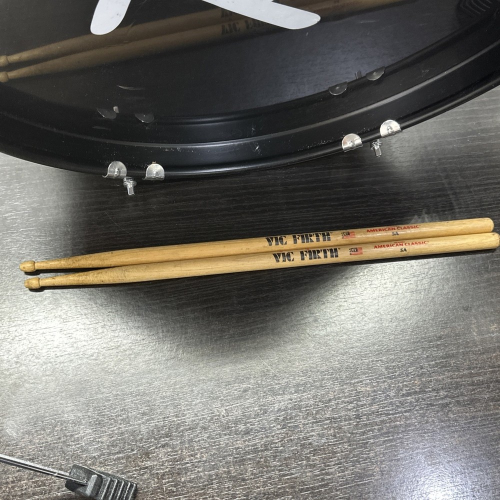 Rogue Lil' Kicker 3-Piece Junior Drum Set Black Pre- Owned