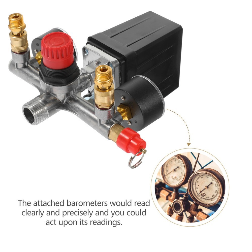 Safety Valve Automatic Shut Off Compressor Gauge Single-hole Pressure Reducing