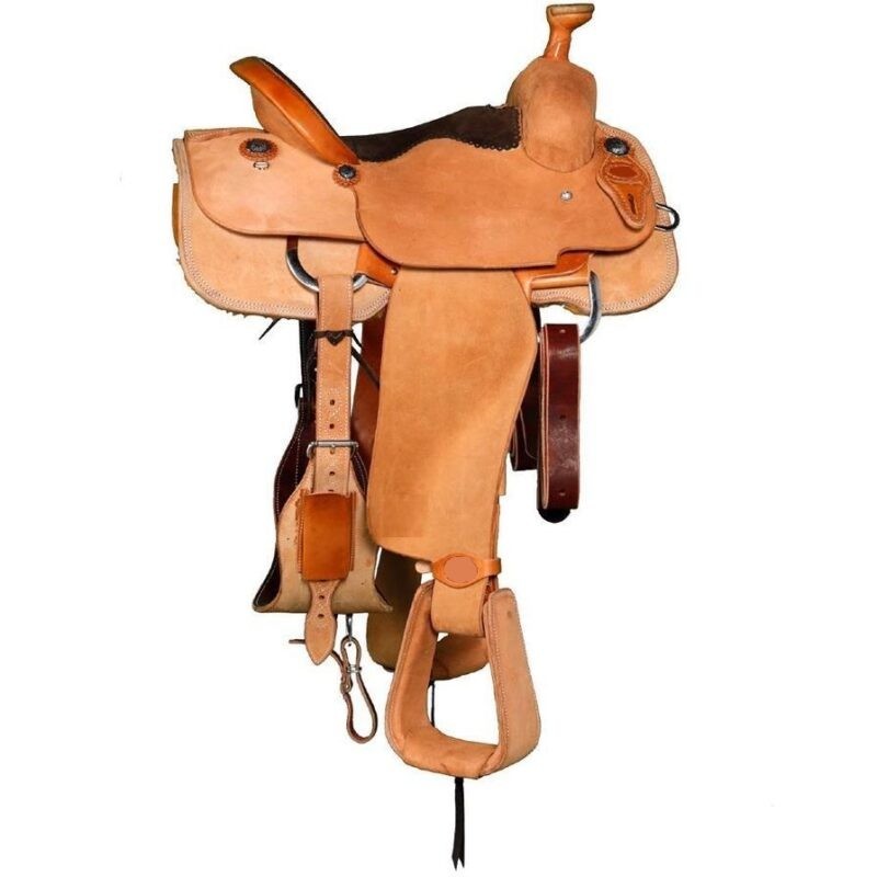 Horse Saddle Ranch Roping Leather Western Wade Tree A Fork Work Trail Tack
