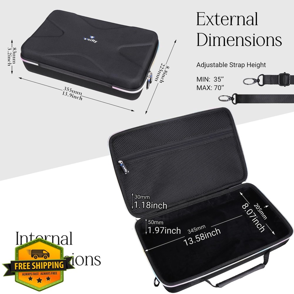 Case for M-VAVE 25 Key MIDI Keyboard Controller, Black