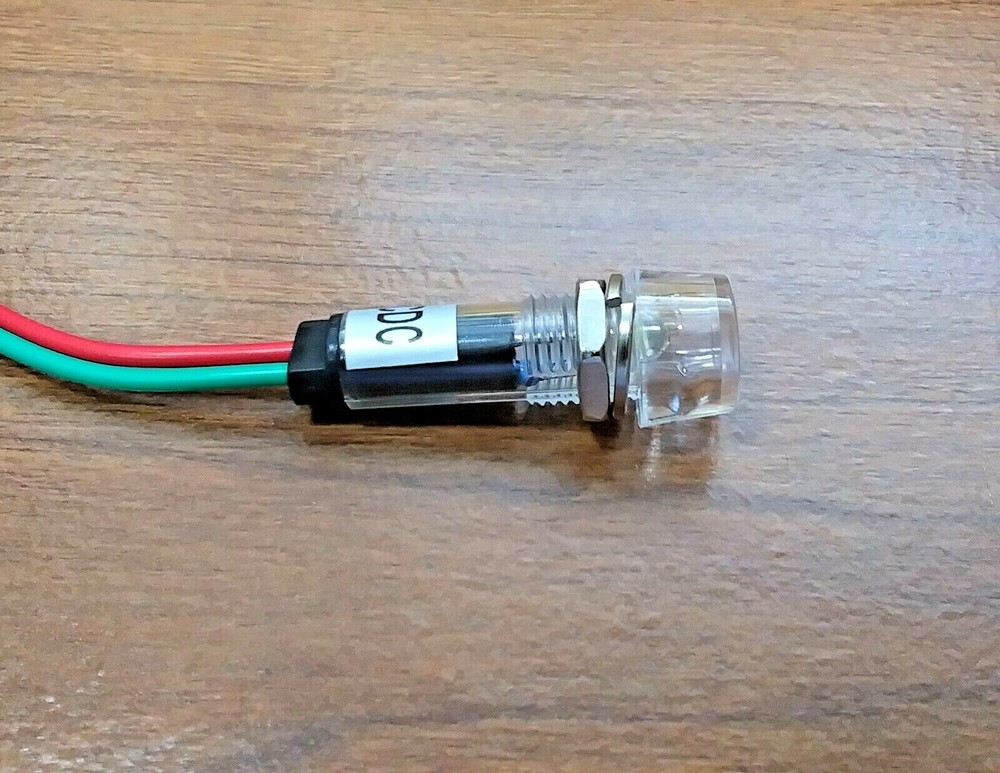 BBT 12 volt AC/DC White LED Hi-Profile Indicator Light