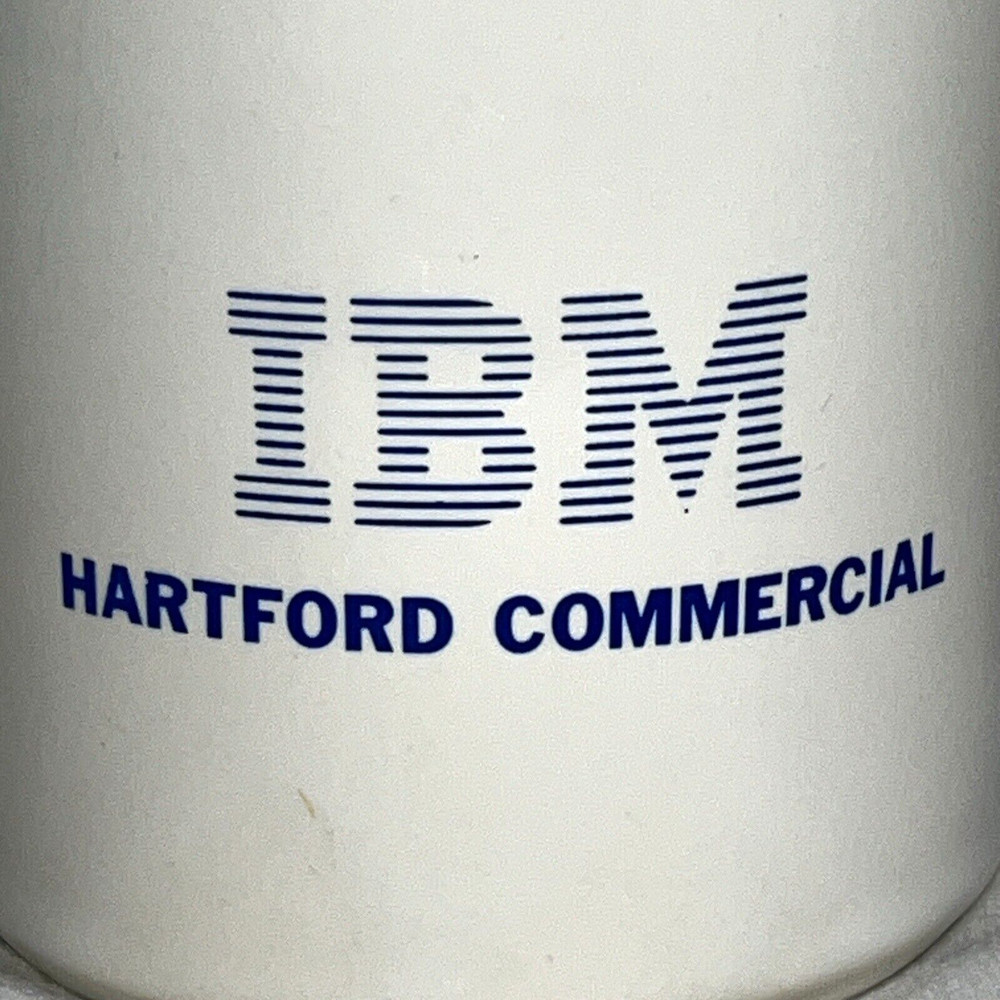 IBM Mug Computers Electronics Hartford Quality White Ceramic Promotional