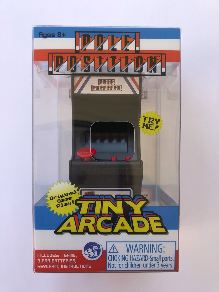 Super Impulse Playable Tiny Arcade Pole Position Arcade Cabinet Keychain