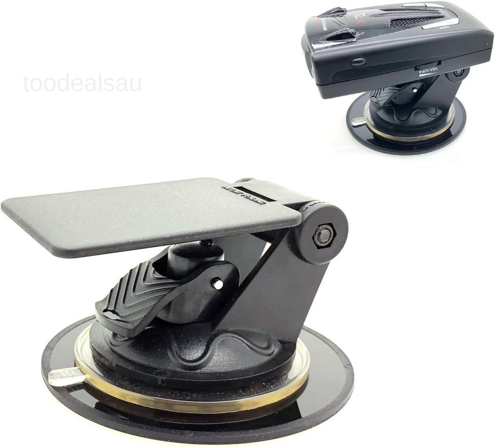 Universal Radar Detector Dashboard Windshield Suction Mount Black