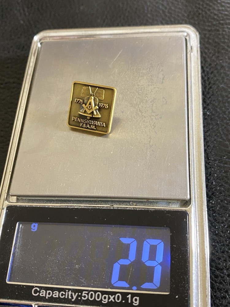 vintage masonic lapel pin