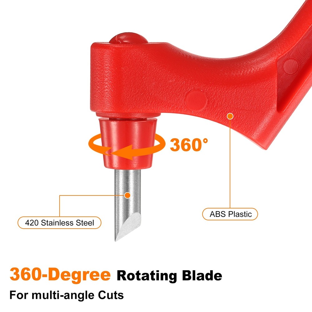 Craft Cutting Tools 30 Degree Blades 360° Rotating Blade, Red