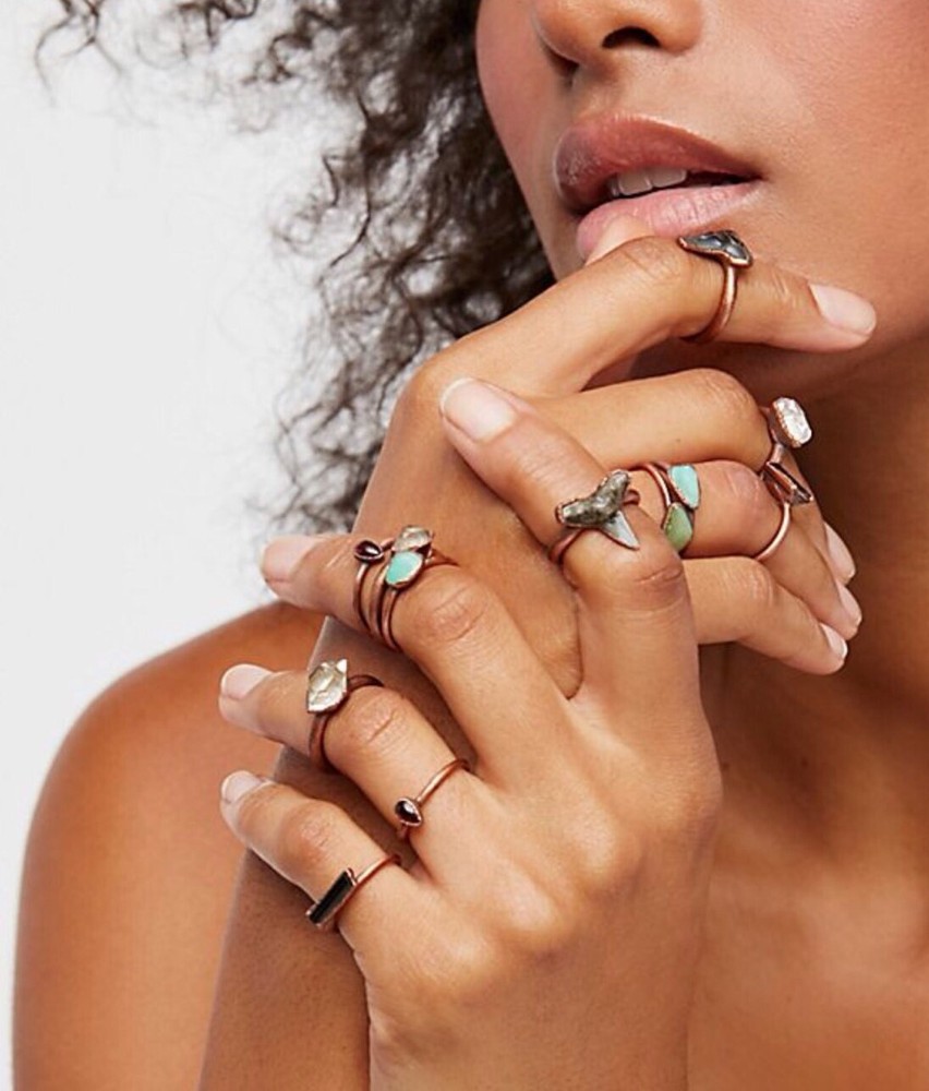 Free People Quartz Raw Stone Stacking Ring By Jessica Kramer HawkHouse