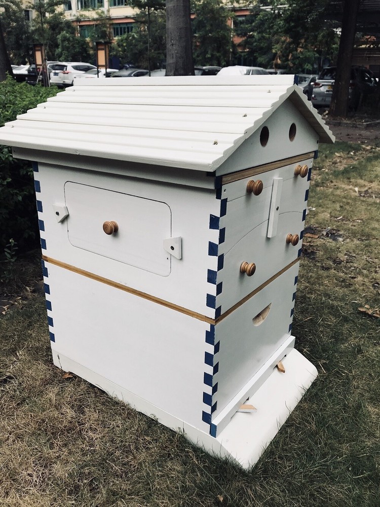 2026 Auto Bee Hives Beekeeping Starter Kit Bee Box + 7 Plastic Beekeeping Frames