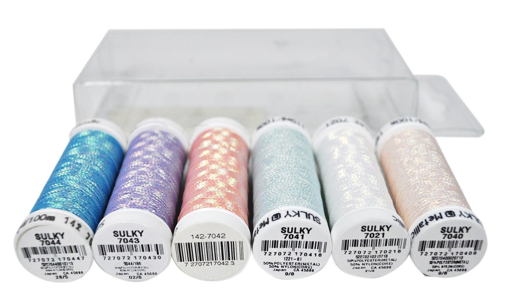 Sulky Original Metallic Nylon and Polyester Thread Set 40wt 110yds