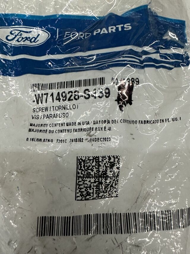 Genuine Ford Support Cable Screw W714928-S439