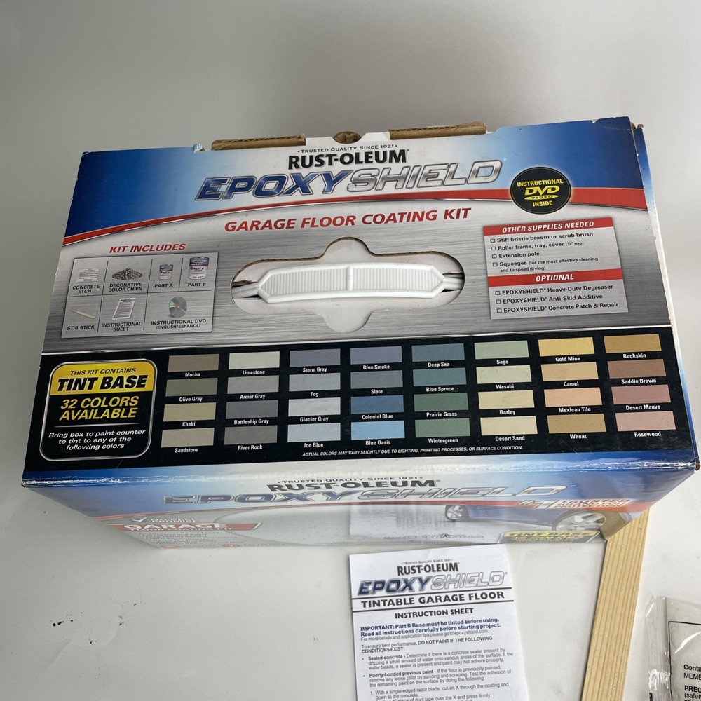 RUSTOLEUM 252625 EPOXY SHIELD BASE TINT GARAGE FLOOR PAINT