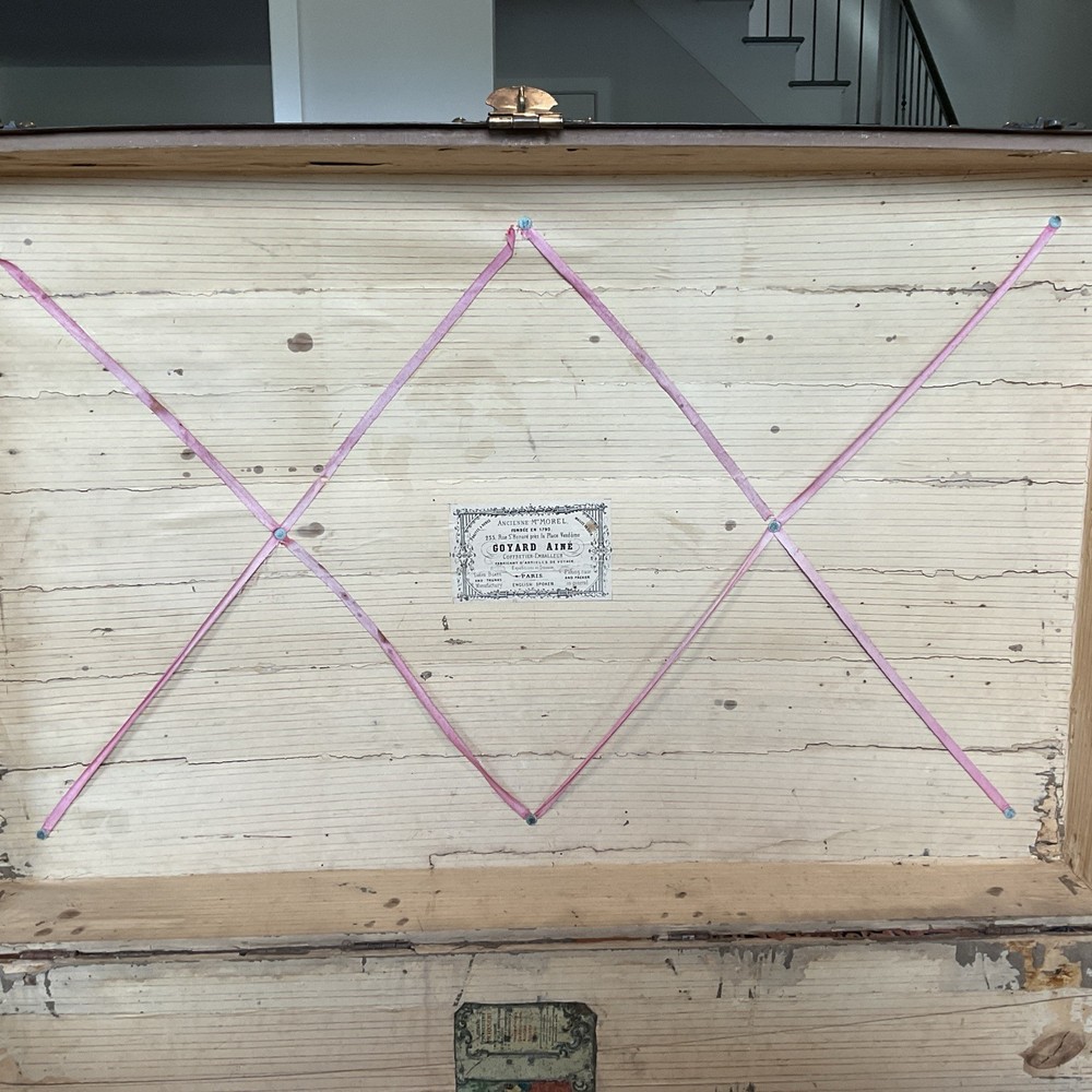 Antique Goyard domed steamer trunk
