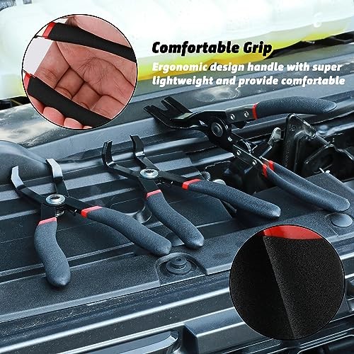 3-Piece Push Pin Removal Tool Set, Panel Clip Pliers, 30 & 80 Push Pin
