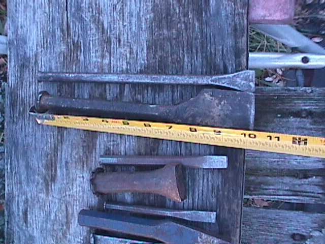MIXED LOT OLD CHISELS