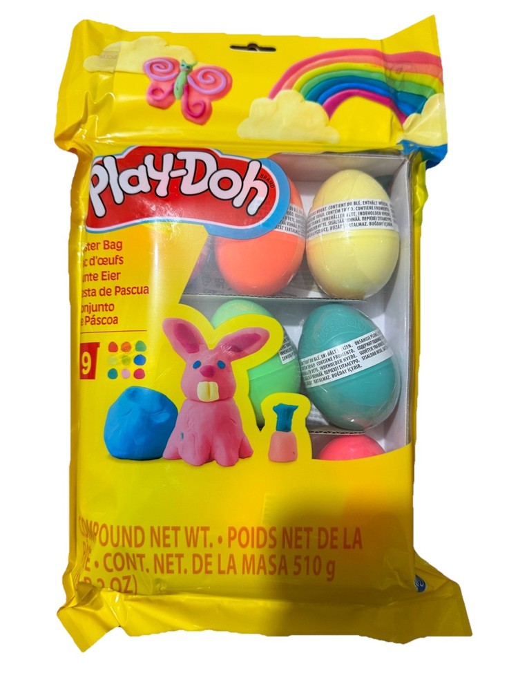 Play-Doh Easter Eggs Bag 9-Pack 9 Colors, Multiple Packs Available